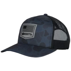 Beretta PM Trucker Blue Duck Vintage Camo Cap -Shooting Gear Shop BC043T1675085Z PMTrucker BlueDuckCamo BACK sq 1