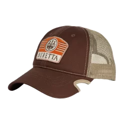 Beretta BUSA Notch Trucker Cap -Shooting Gear Shop BC534021130816 BUSANotchTrucker Brown BACK sq 1