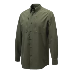 Beretta Plain Lightweight Shirt -Shooting Gear Shop LU901T216809OR CLOSEUP2 1