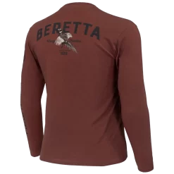 Beretta Wing Shooter LS T-Shirt -Shooting Gear Shop TS206T1890072A WingShooterLSTShirt DarkOlive FRONT square