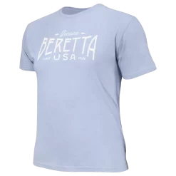 Beretta BUSA Logo T-Shirt -Shooting Gear Shop TS211T18900500 BUSA Logo TShirt LightGray COLLAR square