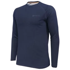 Beretta ProTech LS T-shirt -Shooting Gear Shop TS861T21450504 LongSleeveTechTshirt BlueTotalEclipse COLLAR square